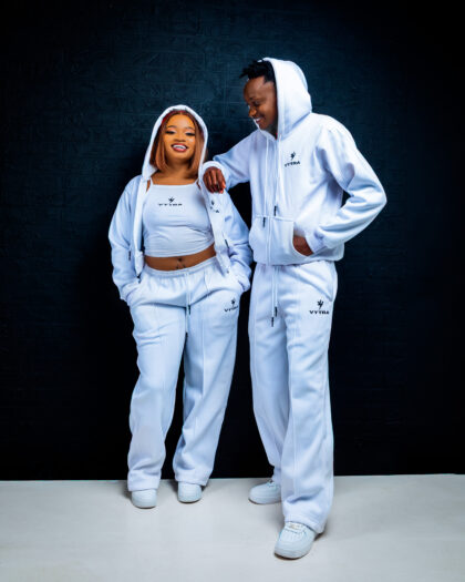 Vytra White Couple Matching Set